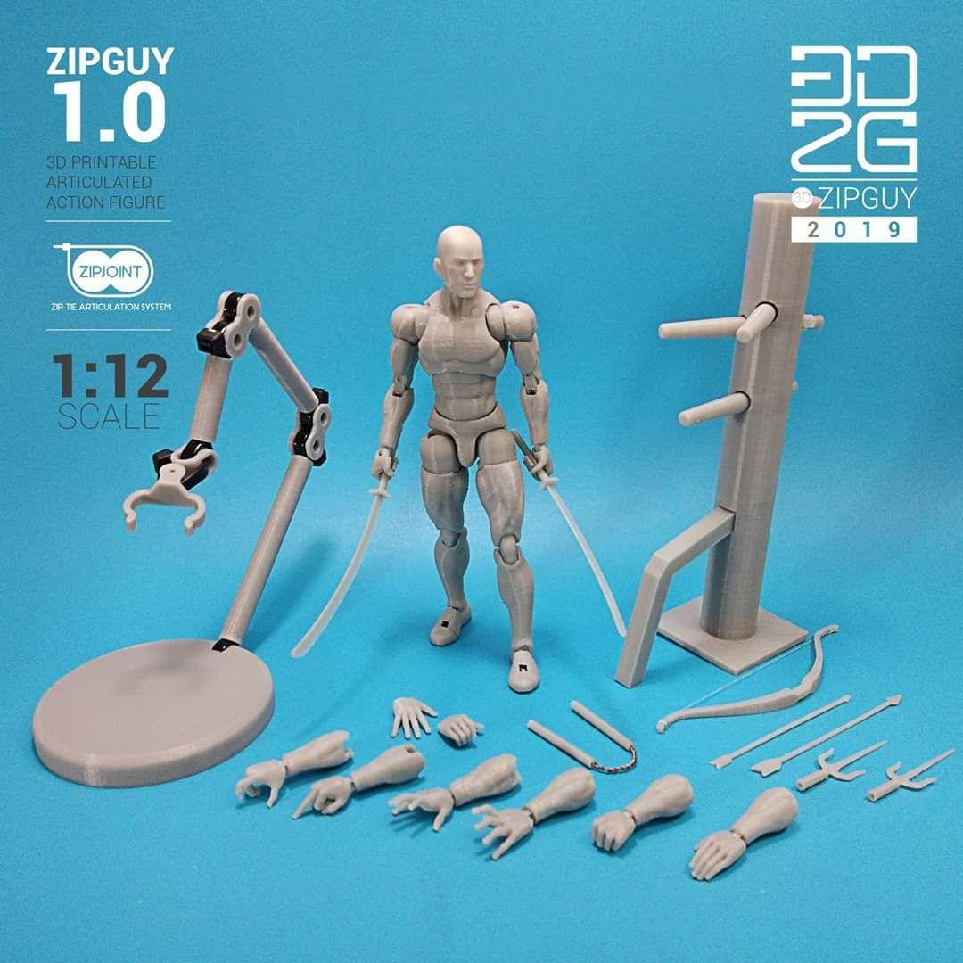 Zipguy 1.0 Tie Action Figure — 3D model download