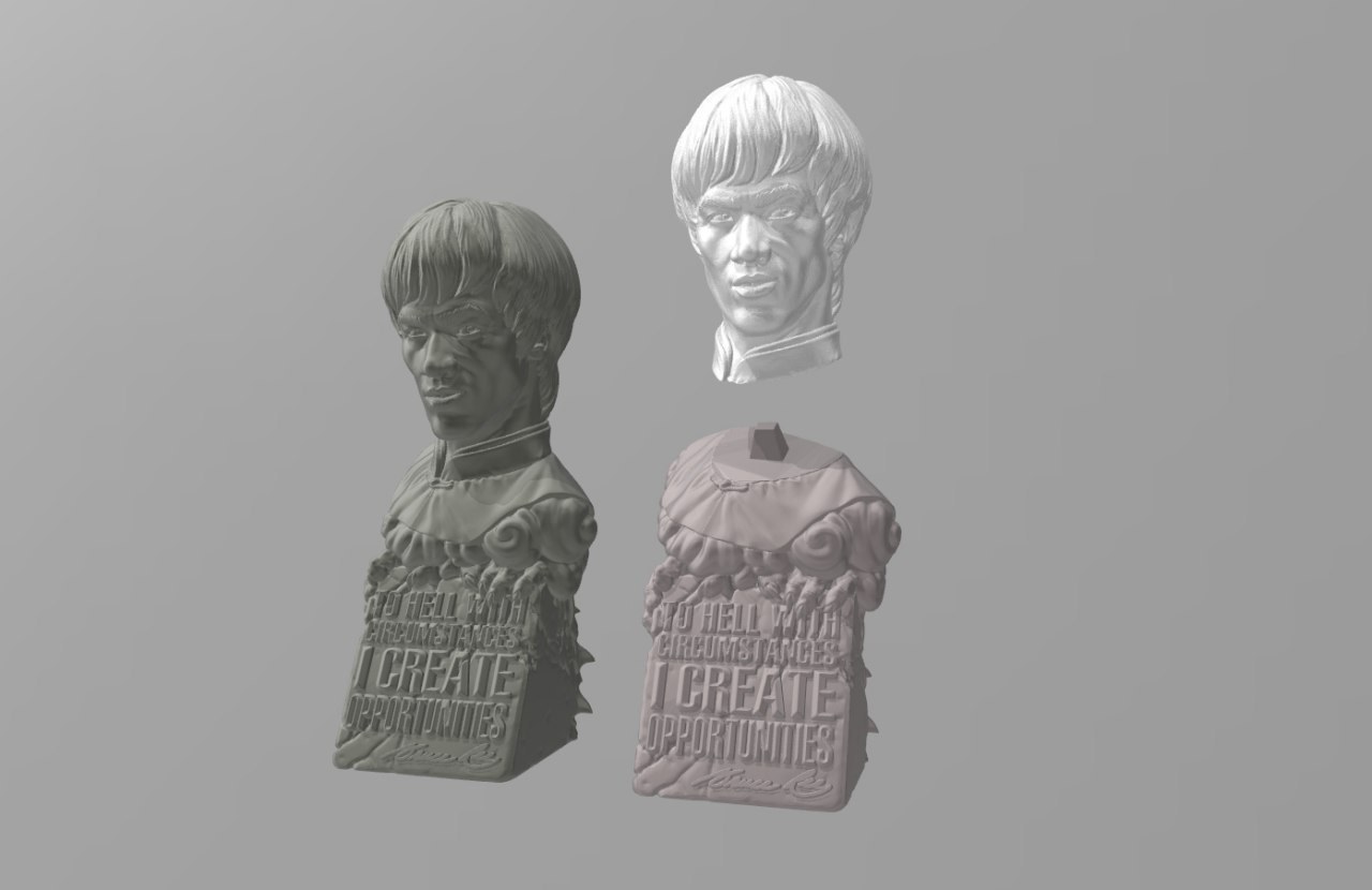 Bruce Lee bust — 3D model download