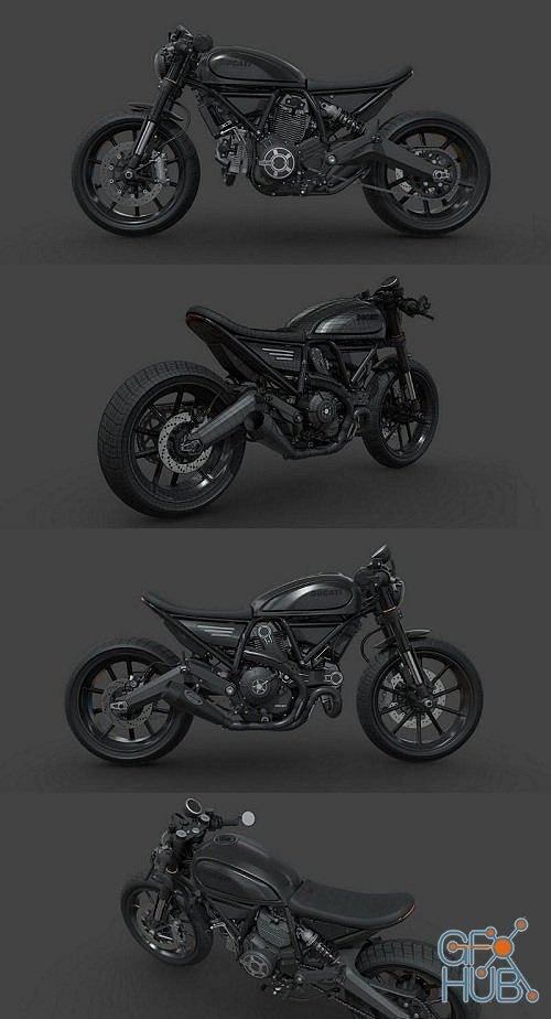Ducati Scrambler - Zeus Custom — 3D model download