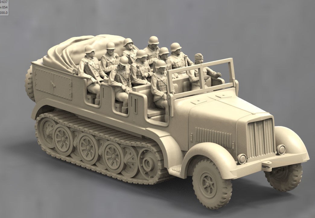German Soldiers — 3D model download