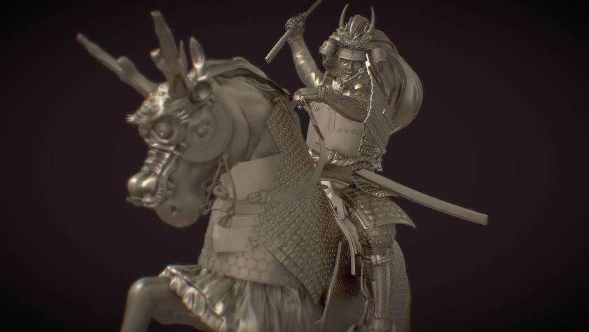 Samurai Takeda Shingenpf fixed — 3D model download