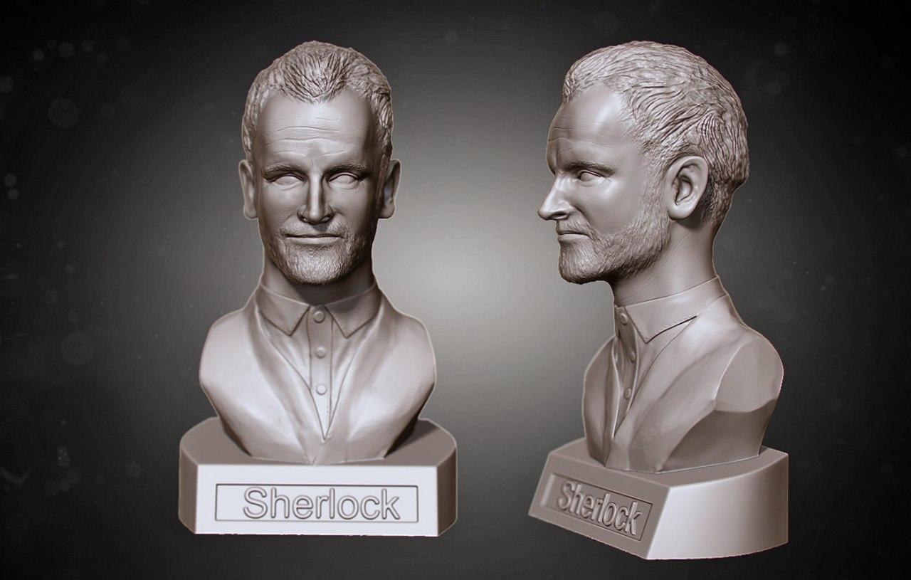 Sherlock Bust — 3D model download