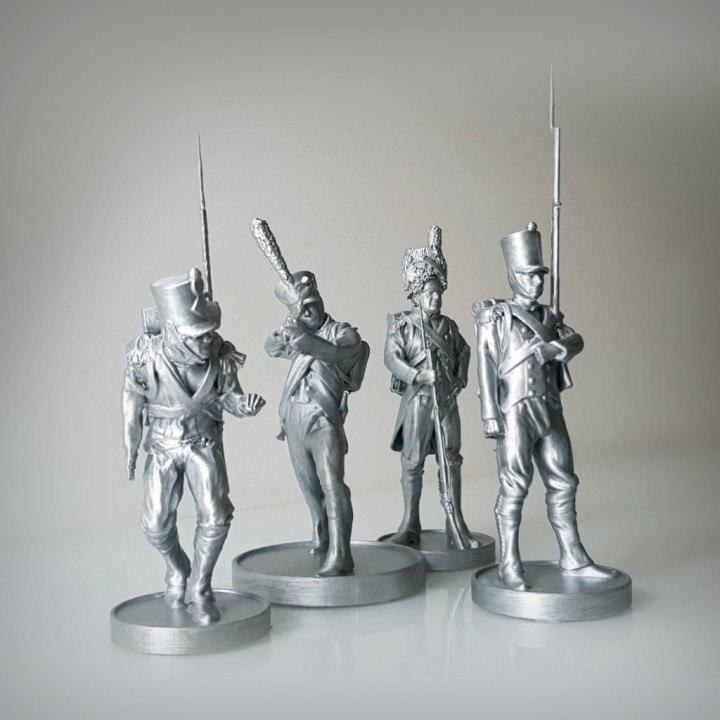 Soldier 4 Pack Napoleonic — 3D model download