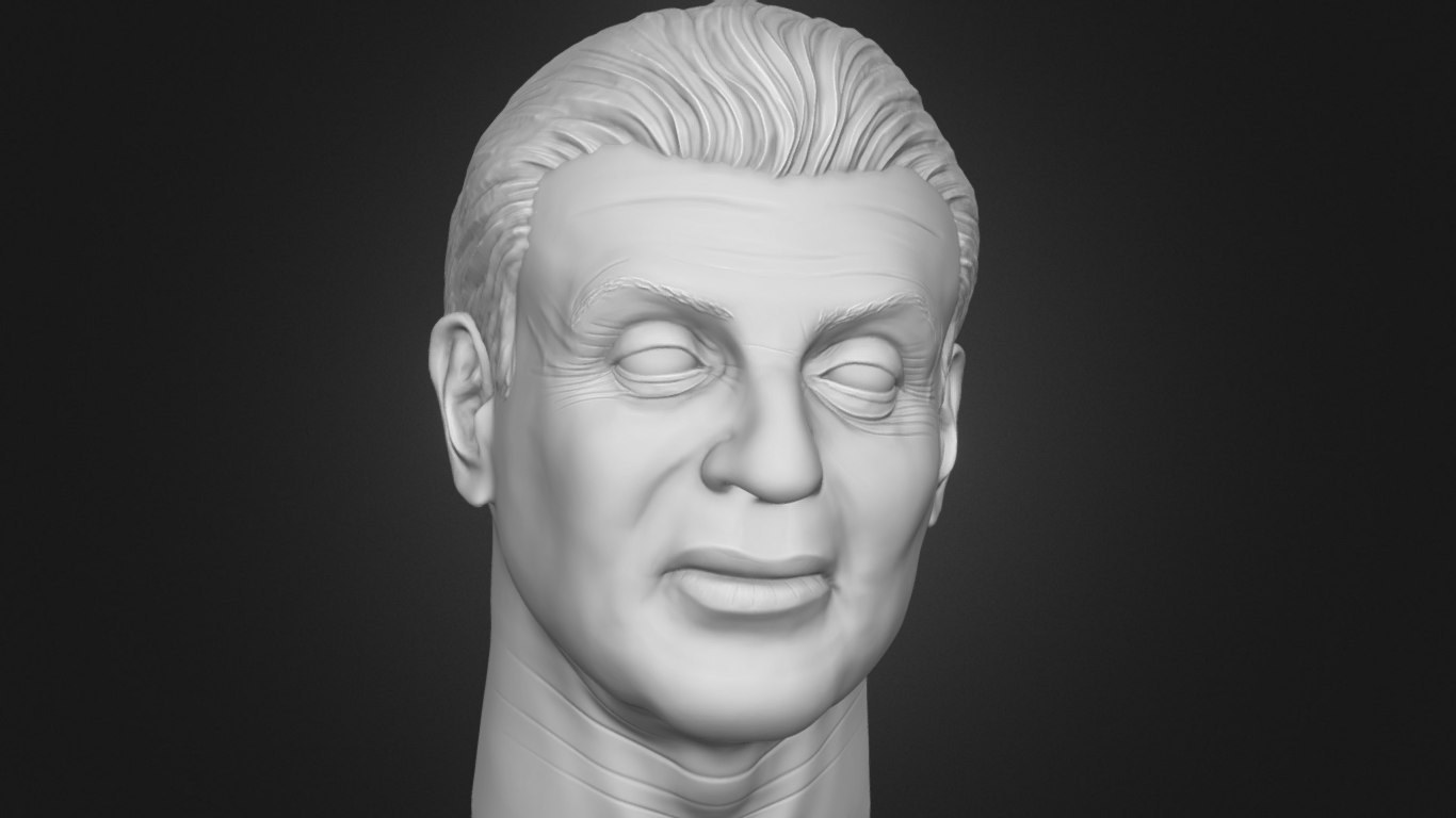 Sylvester Stallone — 3D model download