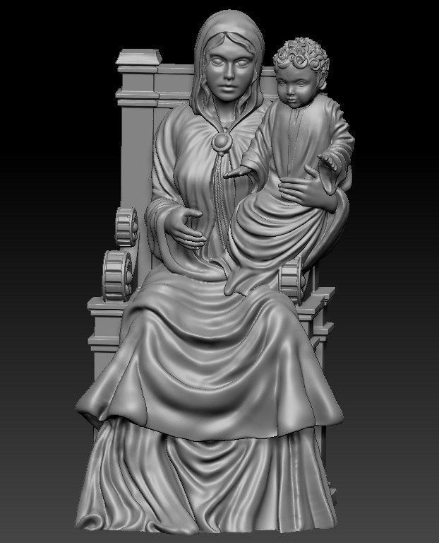 The Virgin and Child — 3D model download