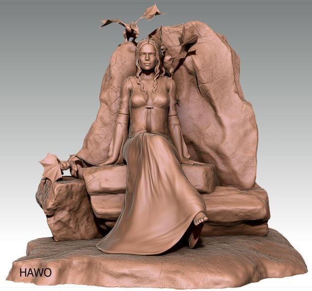 Daenerys Diorama — 3D model download