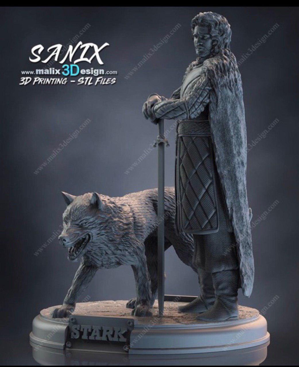 Jon Snow HOUSE STARK by SANIX — 3D model download