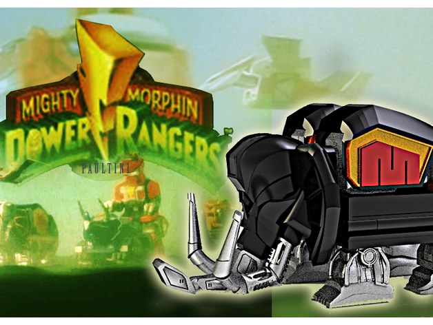 [ power rangers MEGAZORD BLACK Mastodon — 3D model download