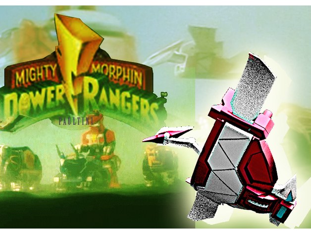 [ power rangers MEGAZORD PINK Pterosauria — 3D model download