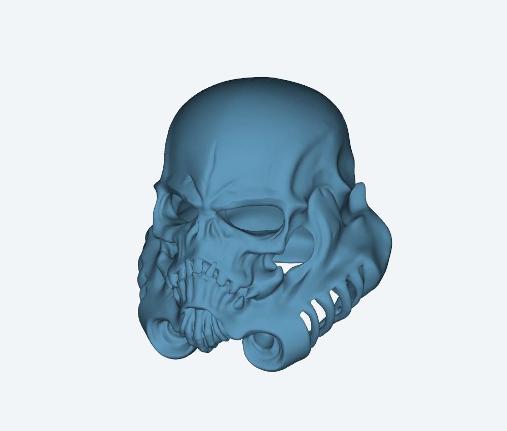 nikk Skull Tooper Helmet — 3D model download