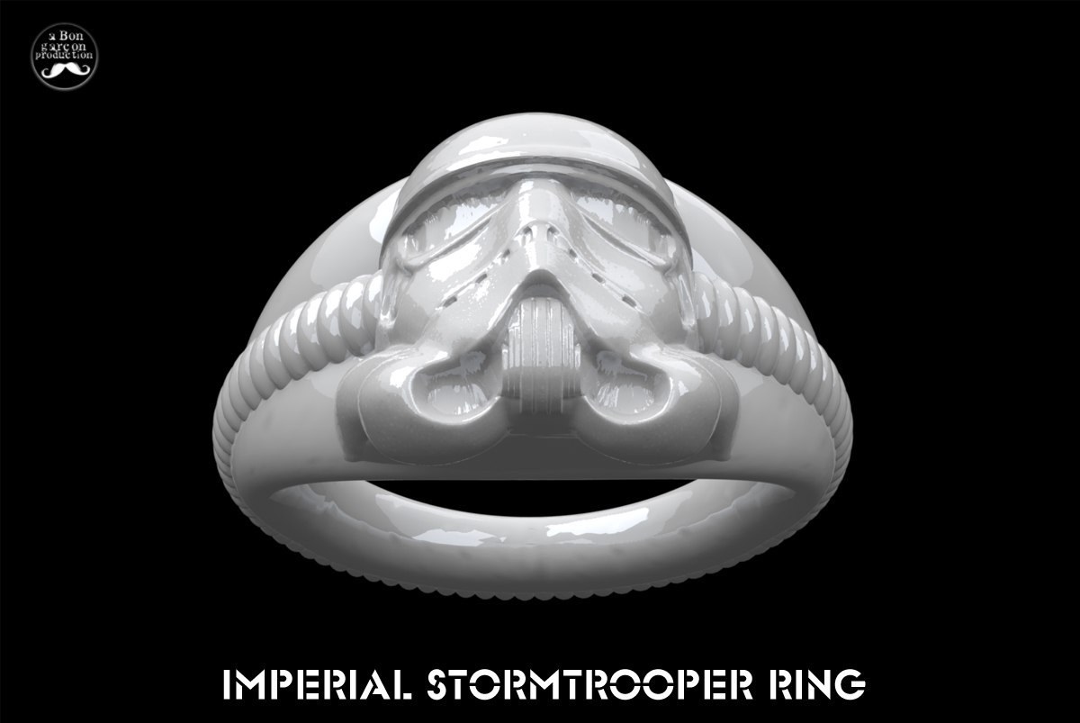 Storm Trooper Rings — 3D model download