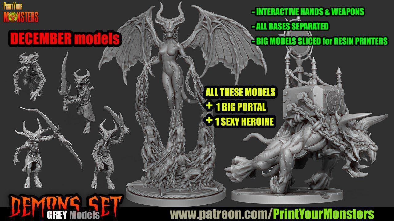 Print Your Monsters - December 2019 — 3D model download