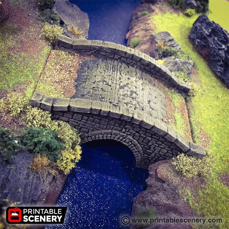 Stone Footbridge - Printed Scenery — 3D model download