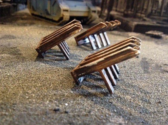Tank Traps - Printed Scenery — 3D model download