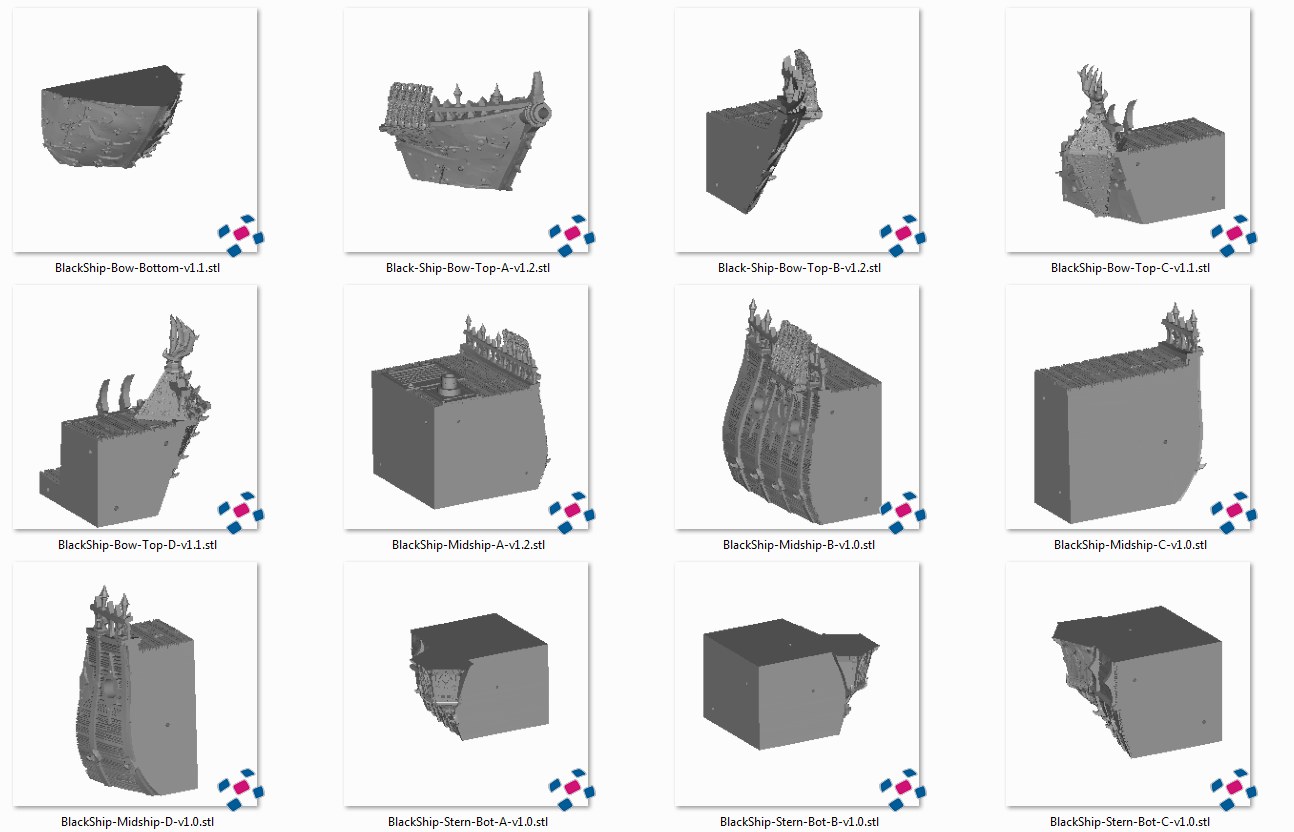 The Black Ship from Printed Scenery — 3D model download