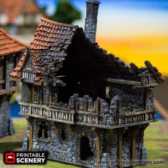 The Ruined Porthouse Printed Scenery 2 — 3D model download