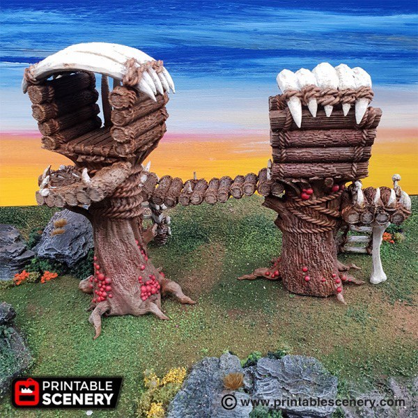 Tribal Cells - Printed Scenery — 3D model download