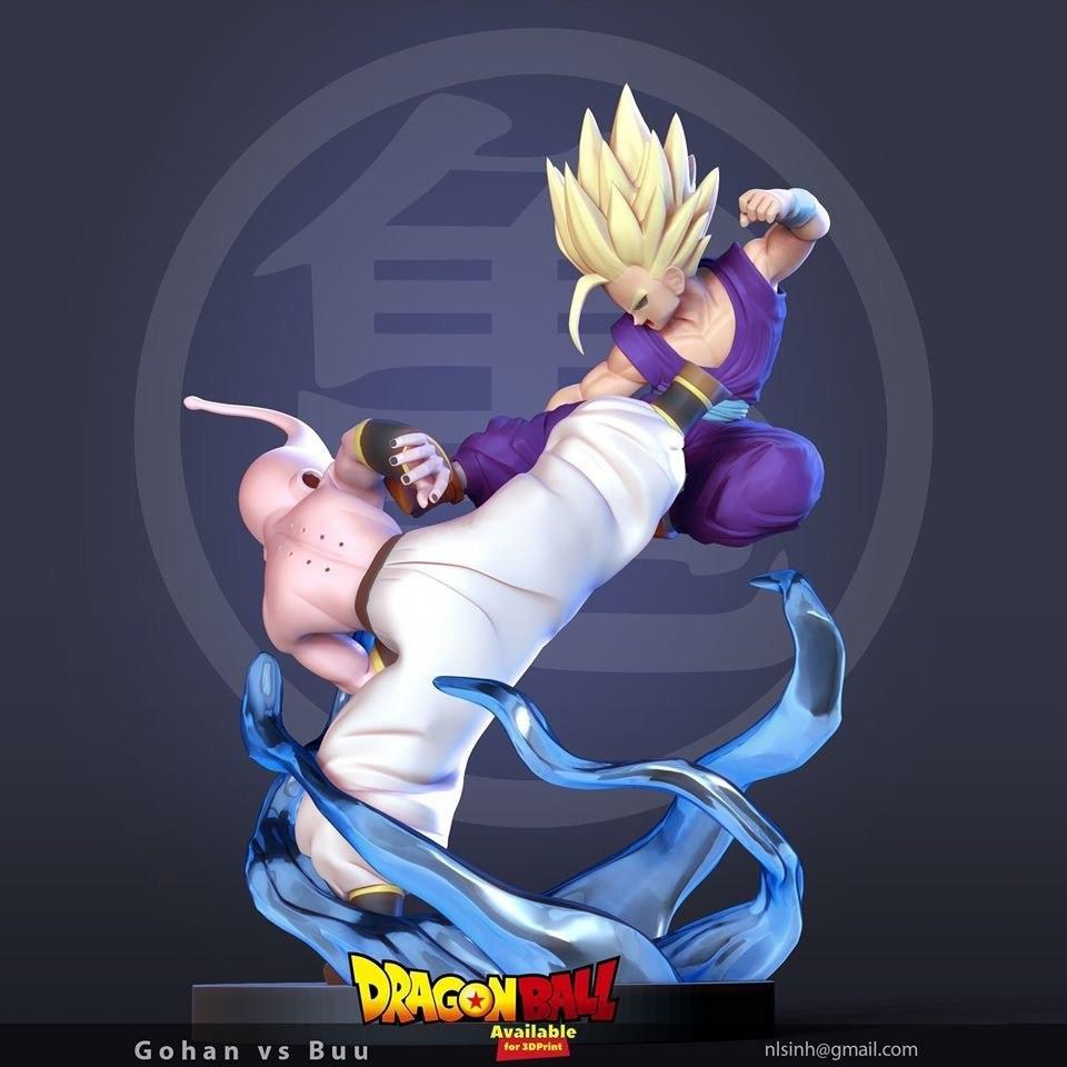 Gohan vs Buu - Diorama — 3D model download