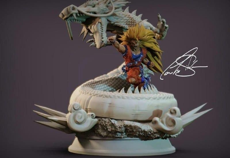 Goku F3 Dragon Diorama — 3D model download