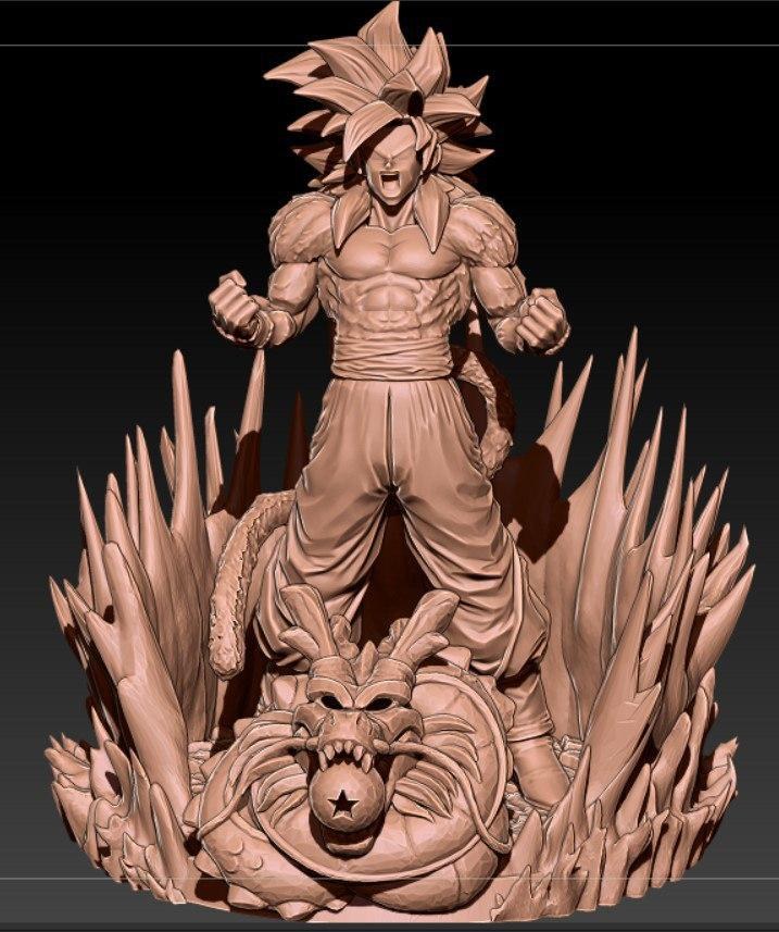 Goku SS4 — 3D model download