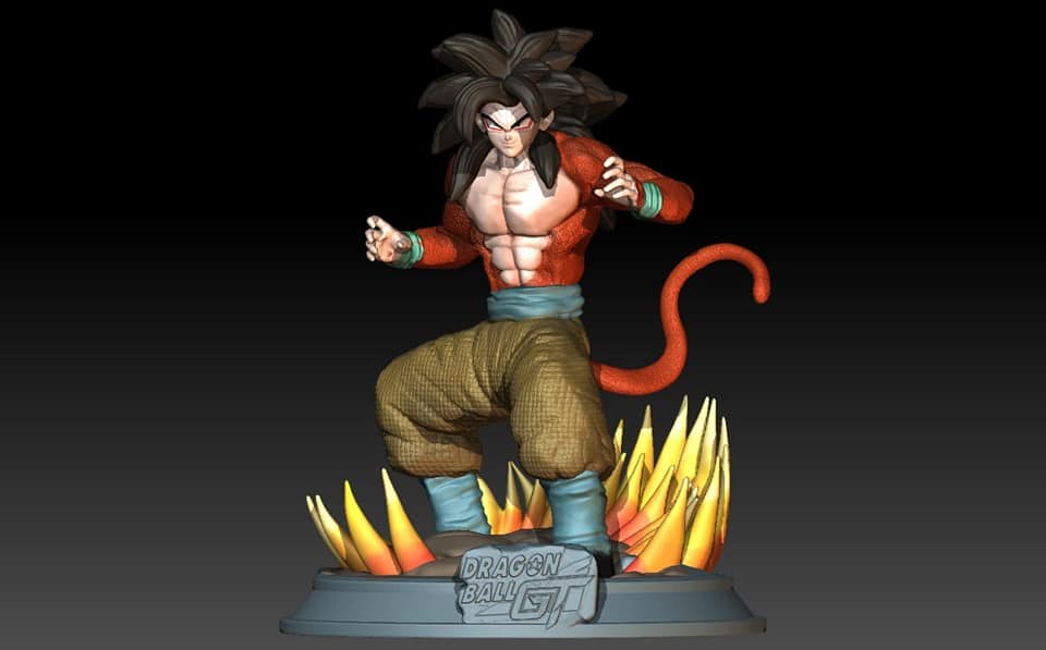 Goku SSJ4 - Washed — 3D model download