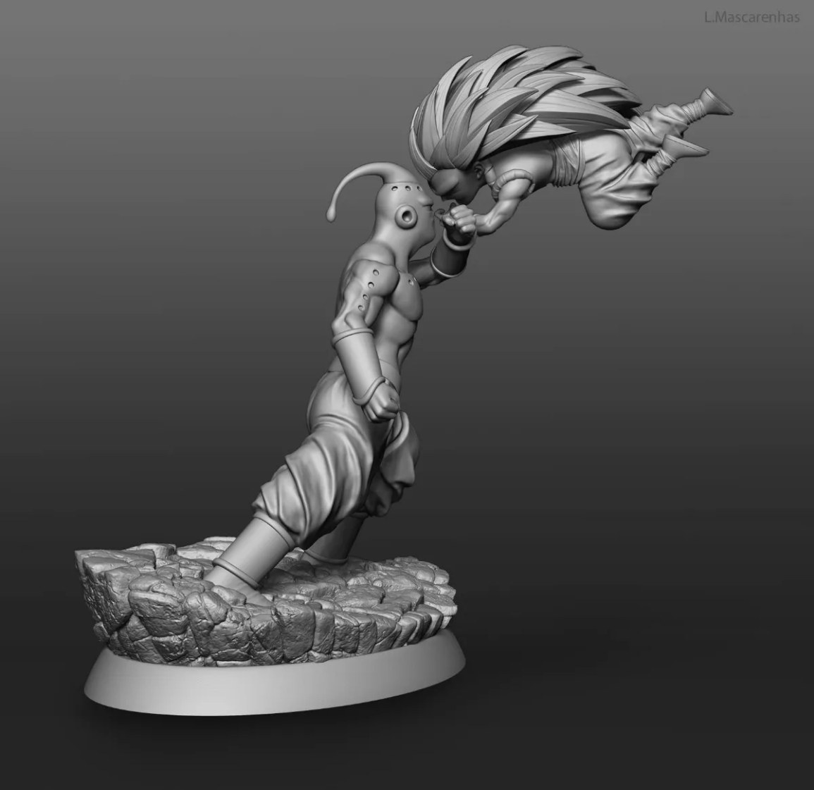 Gotenks vs Super Buu — 3D model download