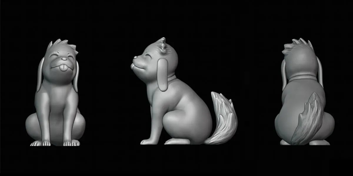 Akamaru Kiba — 3D model download