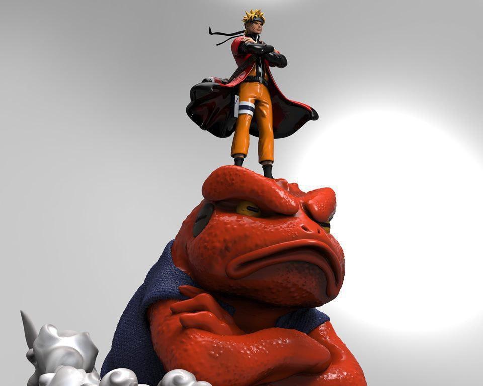 Naruto Gamakichi Diorama — 3D model download