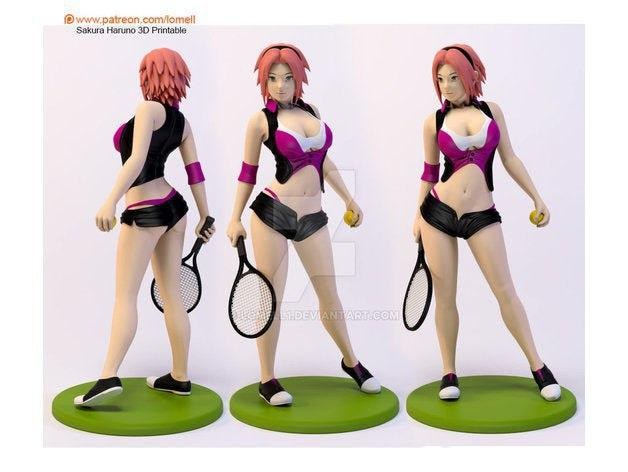 Sakura Haruno Tenis — 3D model download