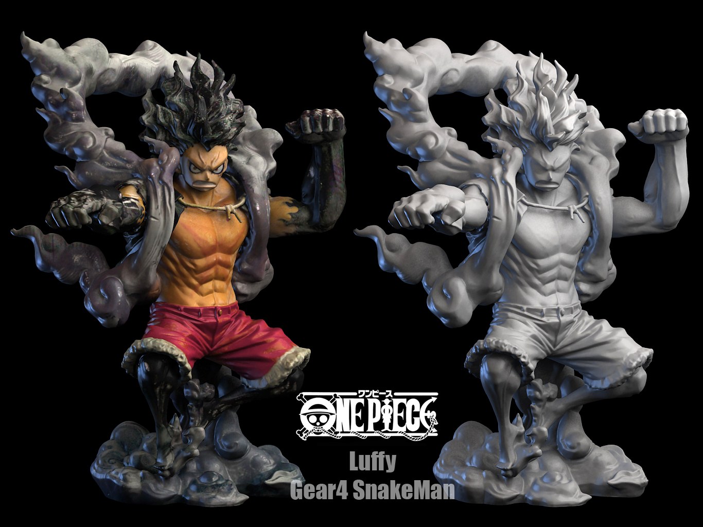 Luffy Gear 4 Snakeman — 3D model download