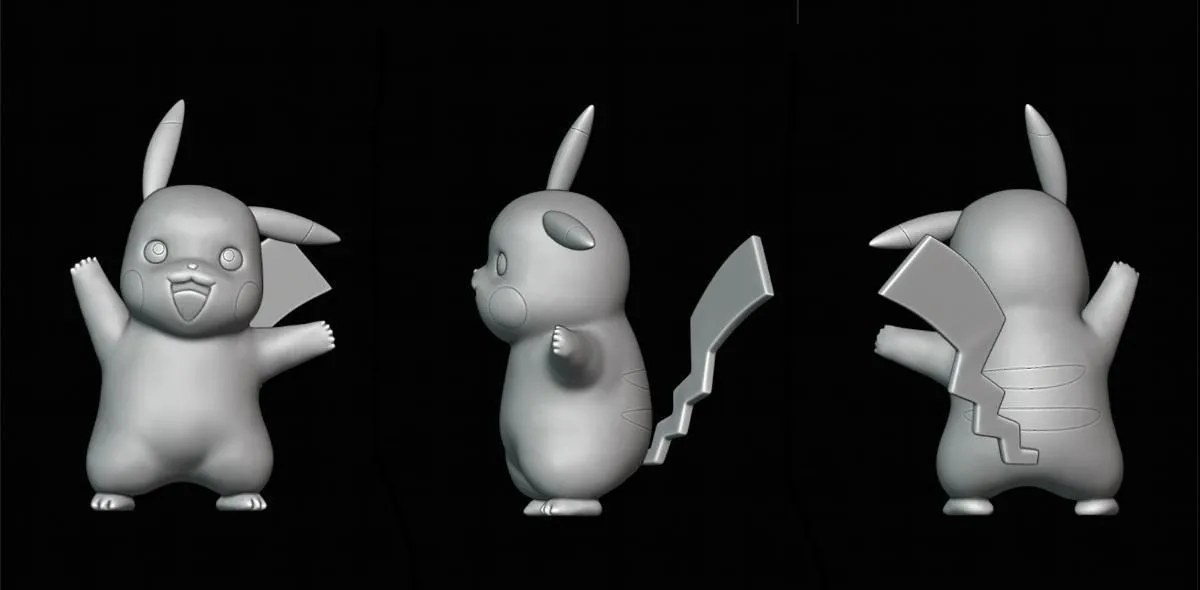 Pikachu Waving — 3D model download