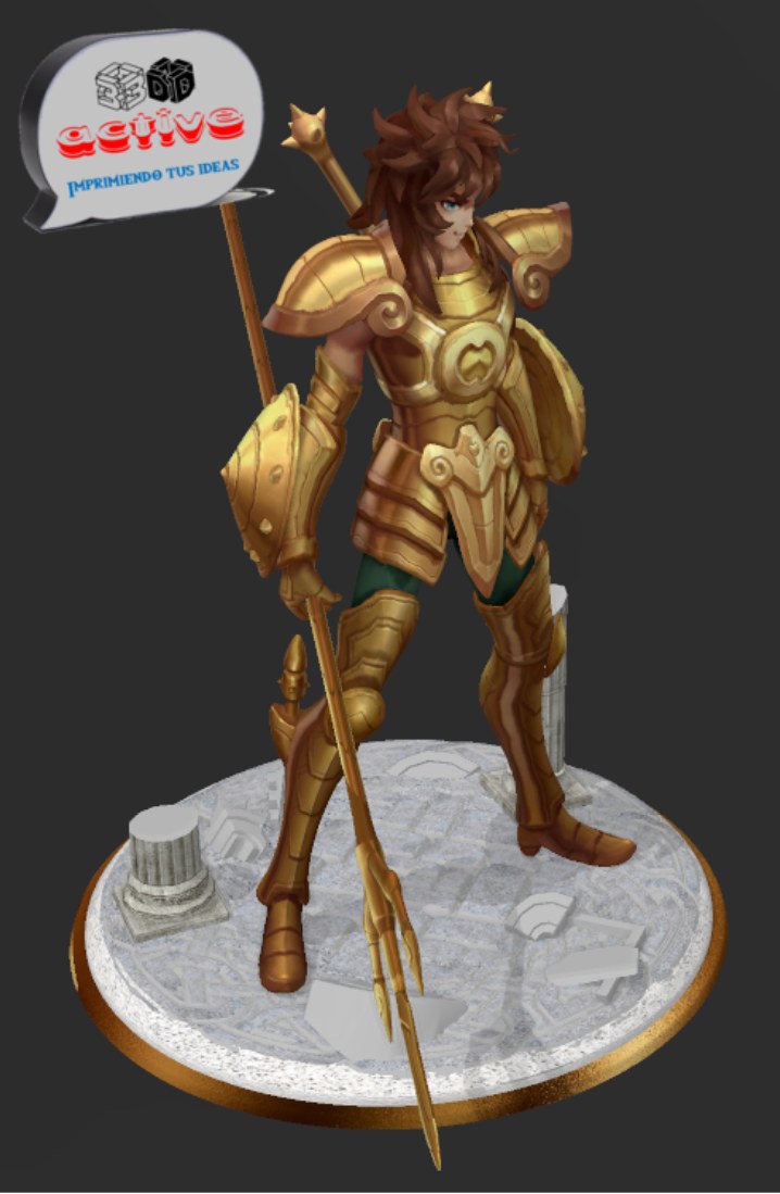 Saint Seiya Dohko Caballero — 3D model download
