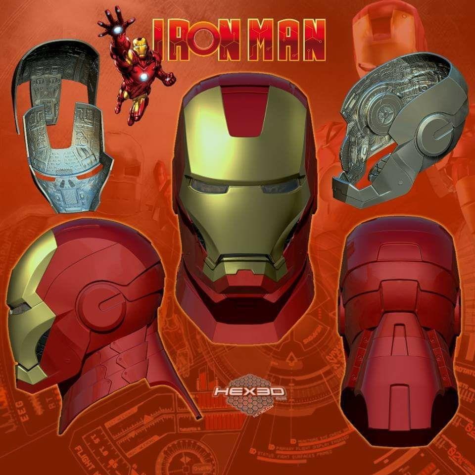 Ironman MK3 Helmet Full Uncut - Hex3D — 3D model download