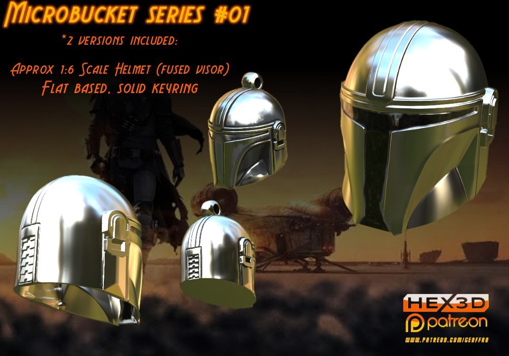 Mandalorian Microbucket - Hex3D — 3D model download
