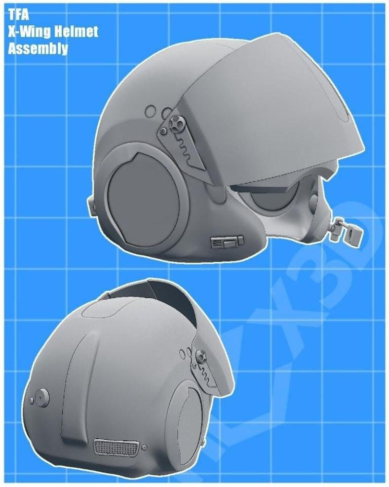 X-Wing Helmet - Hex3D — 3D model download