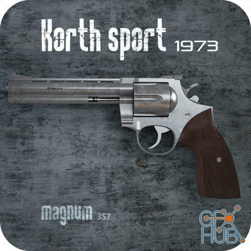 Colt Magnum 357 Korth — 3D model download