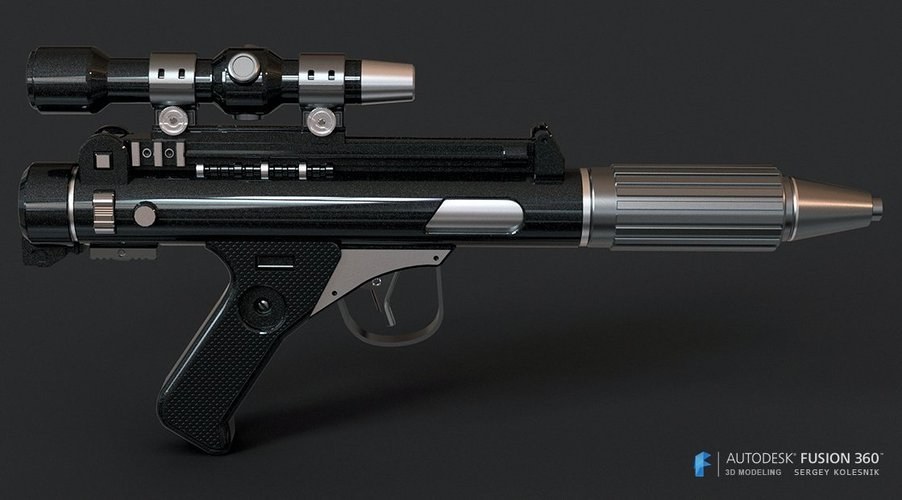 DH-17 Blaster - Star WArs — 3D model download