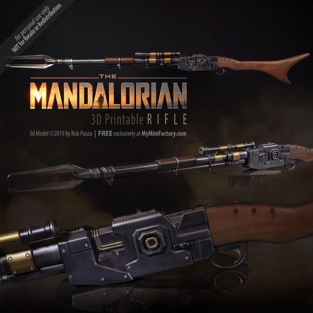 Mandalorian Rifle — 3D model download