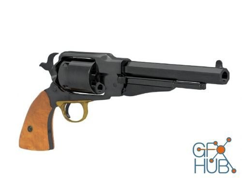 Old Revolver — 3D model download