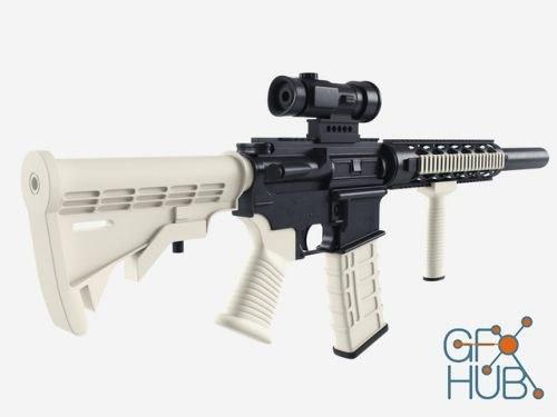 Spikes M4 assault rifle — 3D model download