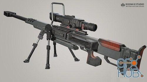Titanfall Sniper Rifle — 3D model download