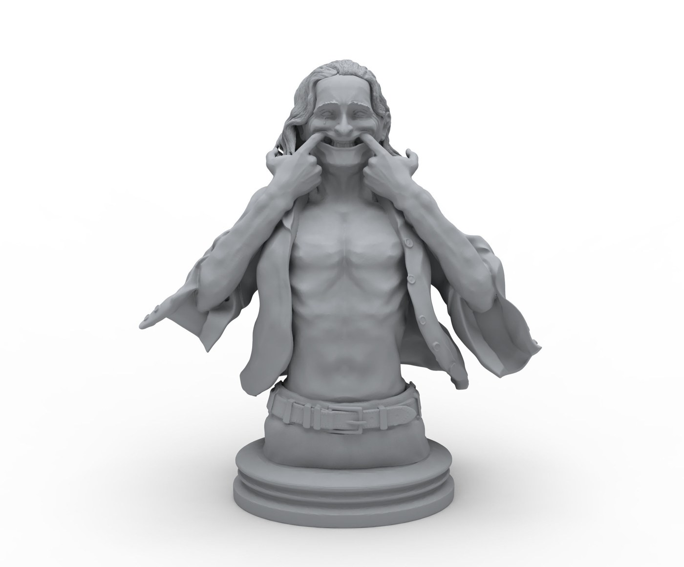 Joker Forced Smile Bust — 3D model download