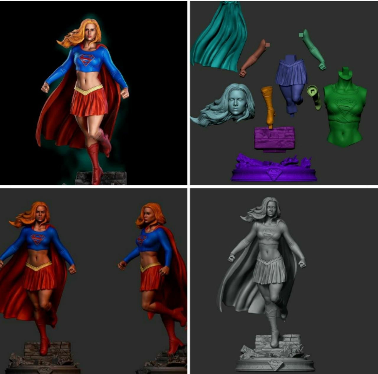 Supergirl — 3D model download