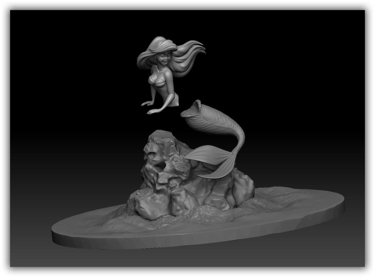 La Sirenita (Little Mermaid) — 3D model download