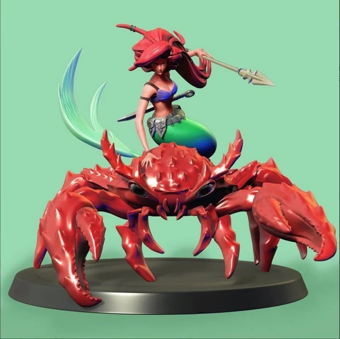 La Sirenita Guerrera — 3D model download