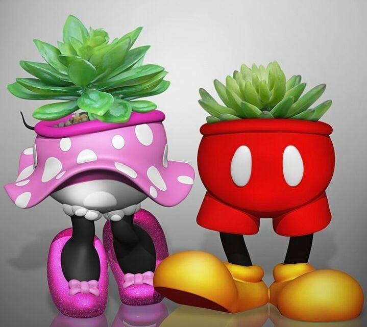 Minnie Mickey Mouse - Pots-Macetas — 3D model download