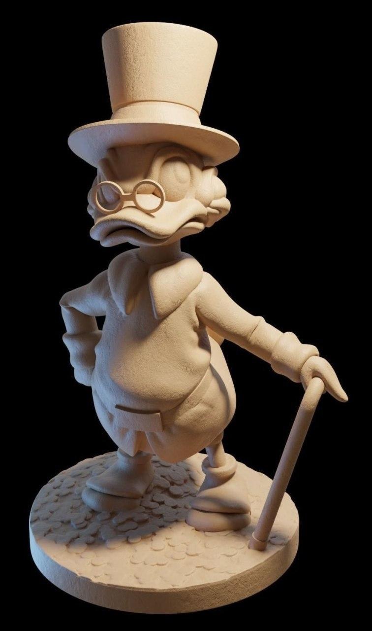 Scrooge Mc Duck — 3D model download