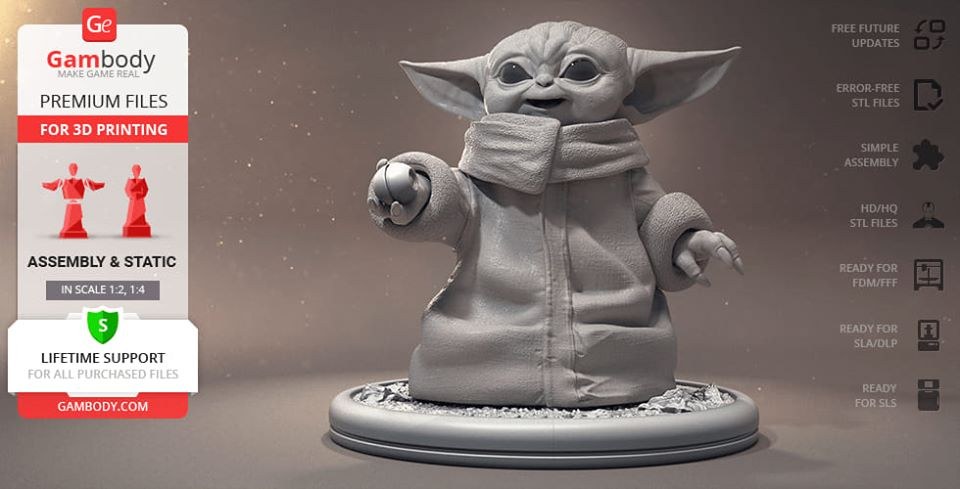 Baby Yoda — 3D model download