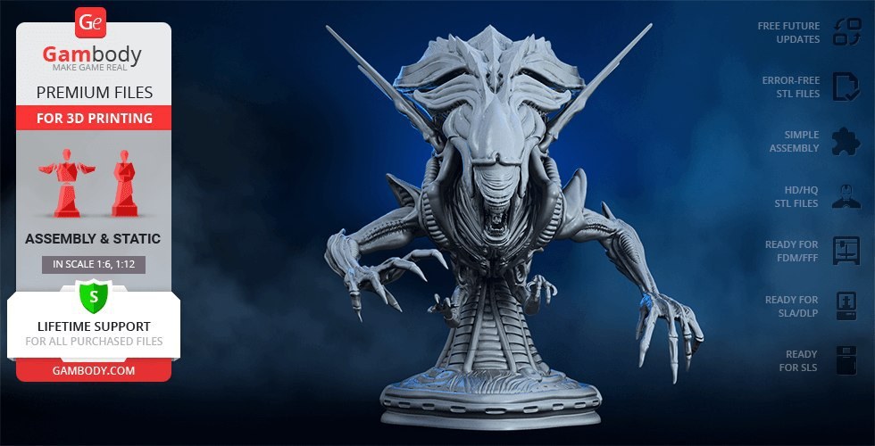 Busto Alien 2020 — 3D model download