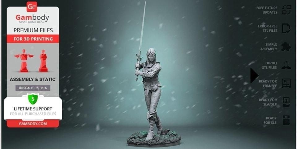 Ciri (The Witcher) — 3D model download